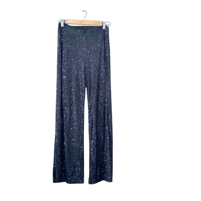 Motto Size 10 Sequin Flare Pants Black BNWT