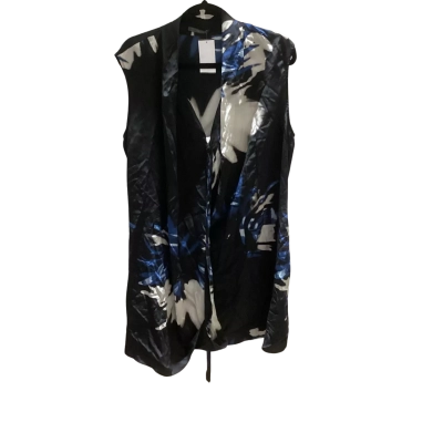 Lounge The Lable Womens  Size M Shift Silk Dress Black  / Blue RRP $88