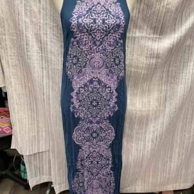 O’Neill  Womens  Size 10 Long Sleeve Dress Blue / Purple 