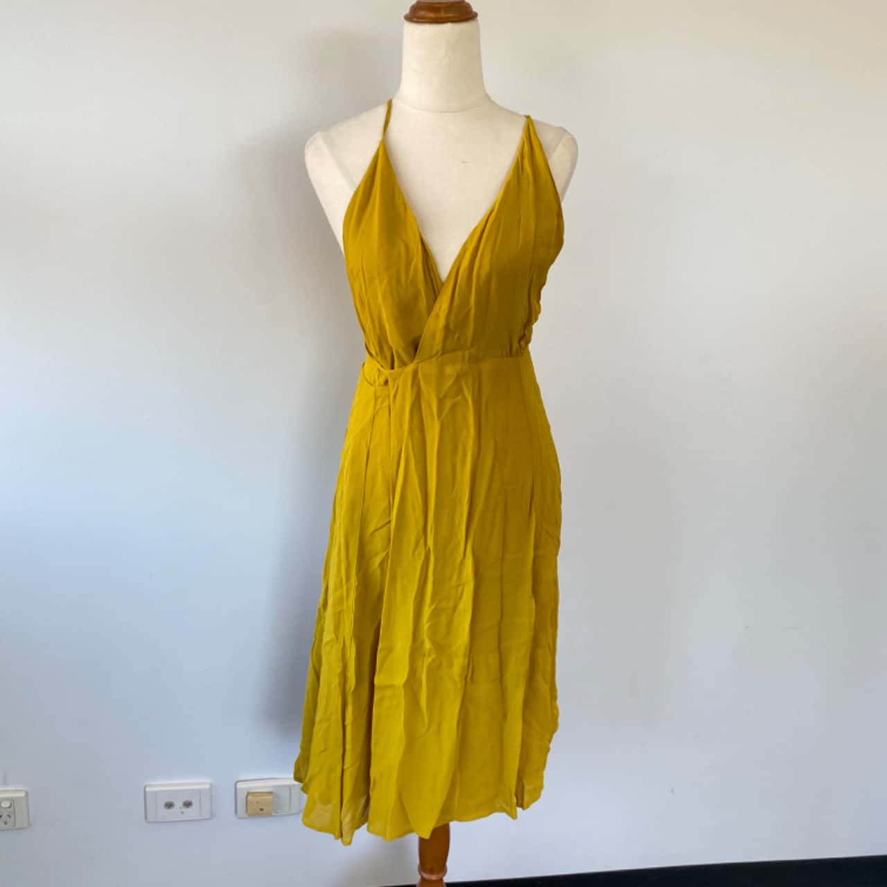 Reformation mustard dress sales