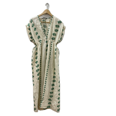 Zara Womens  Size S Cream / Floral / Green 