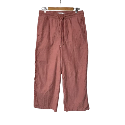 NEXT Womens Size 12R Dusty Pink Cord Wide Leg Pants