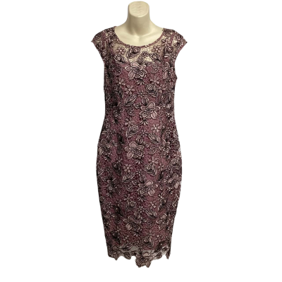 Anthea Crawford Womens  Size 10 Lace Dress VGUC