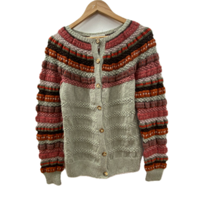Susan Duckworth Womens Sweater Green / Red 