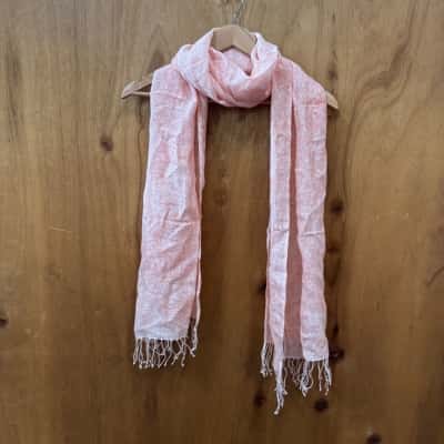 Bianca Lorenne Linen Peach Scarf 