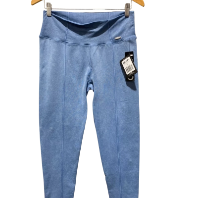 Aimn Womens  Washed Denim Seamless Size XL Capri Leggings Blue 
