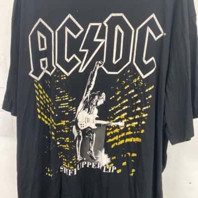 AC/DC Mens  Size XXXXXXXL Short Sleeve T-shirt Black  