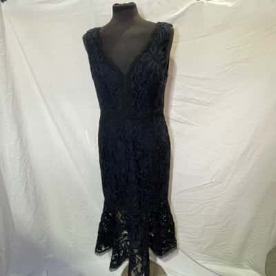 RODEO SHOW Size 10 Dress Navy Blue 