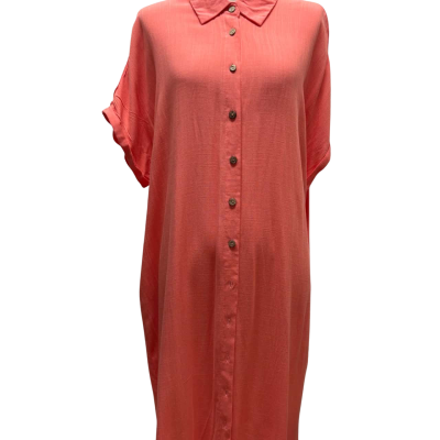 Rockmans Womens  Size 10 Short Sleeve Dress  Orange 