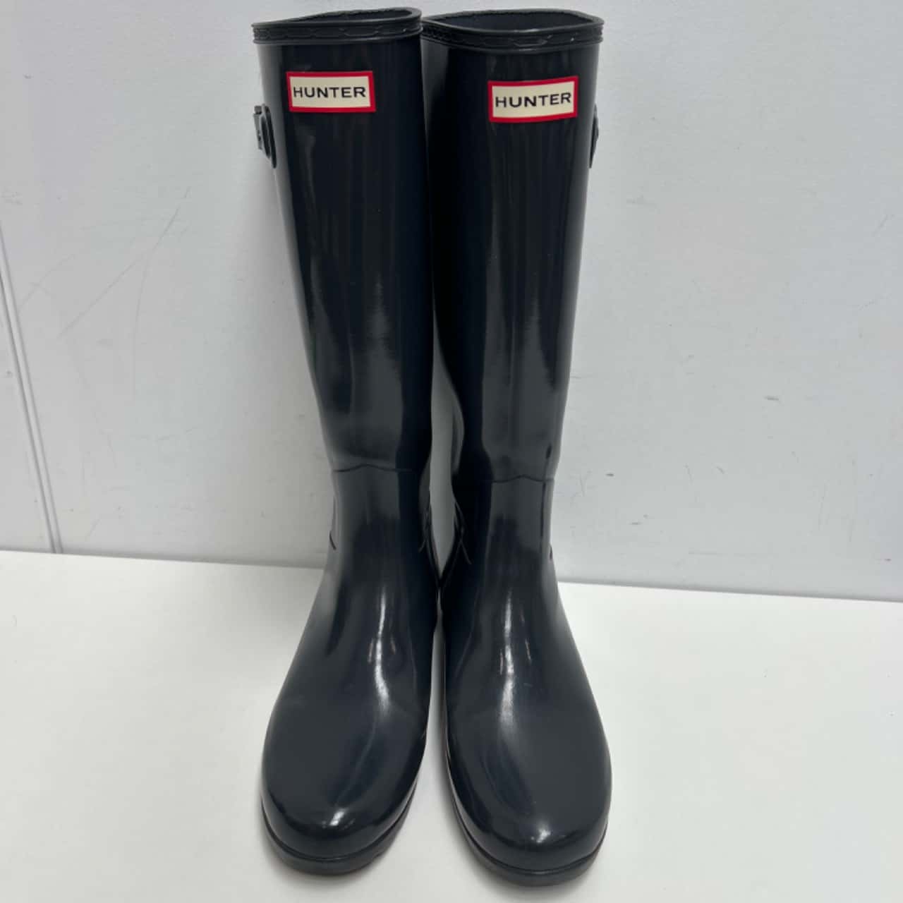 Hunter Size 38 Navy Blue Wellington Boots (s) - Used Good | Salvos Stores
