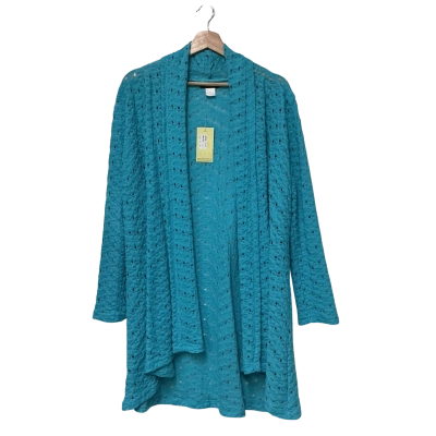 Veducci BNWT Light Jacket  Size 12 Aqua Blue 