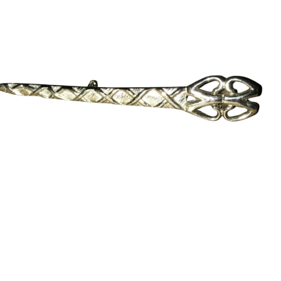 Vintage Celtic Silver Plated Sword Brooch 1970s