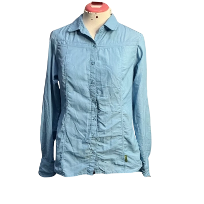 Kathmandu Womens  Size 8 Long Sleeve Top Blue 