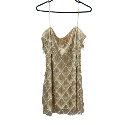 Showpo Womens  Size 16 Gold Sequin Dress 