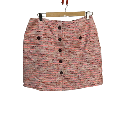 Marcs Womens  Size 14 Mia Blossom Multicoloured Cotton Blend Tweed Skirt 