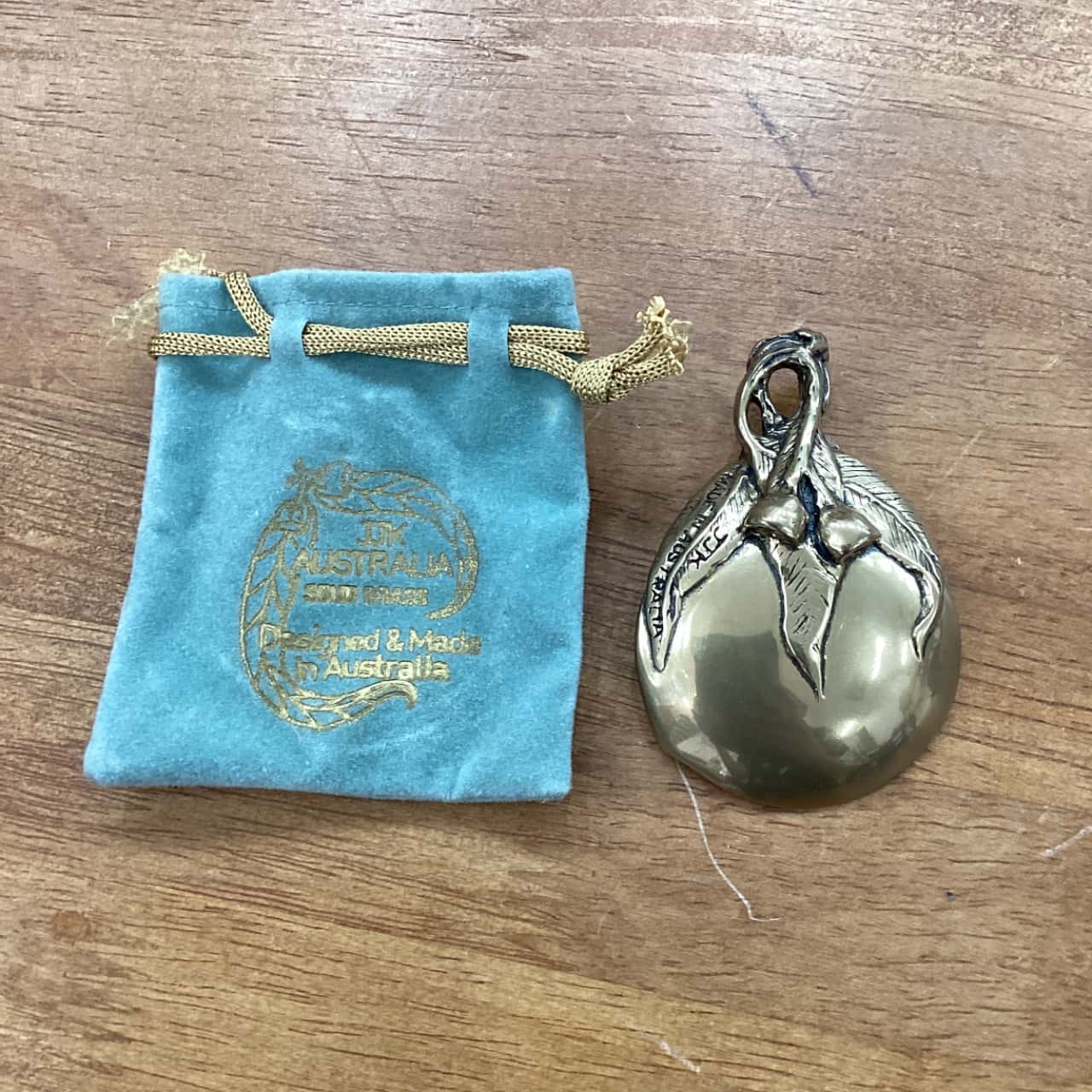 Vintage JJK Australia Decorative Brass Tea Spoon (s)