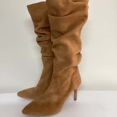 Oxford Womens Suede Boots Tan