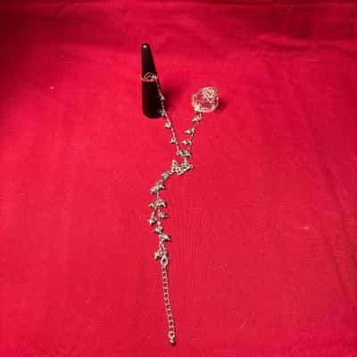  Women's Silver Tone Hand Harness (Ring Bracelet)