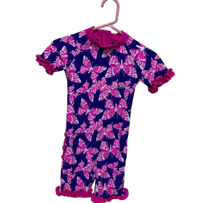 Tayla Lu  Kids Swimmer Size 1 Playsuit Pink  / Purple / White 