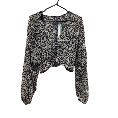 Forever New Womens Size 14 Painterly Animal Etta Batwing Long Sleeve Top