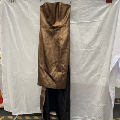 TY-LR Womens  Size M Formal Dress Gold 