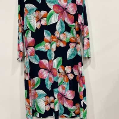 Tommy Hilfiger Womens  Size 12 Floral Dress / Long Sleeve Dress Floral / Multicoloured 