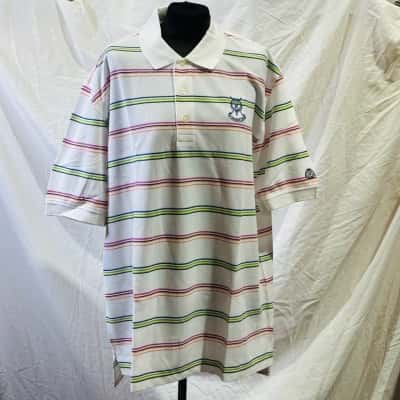 BROOKS BROTHERS Size XL Polo Shirt Striped 