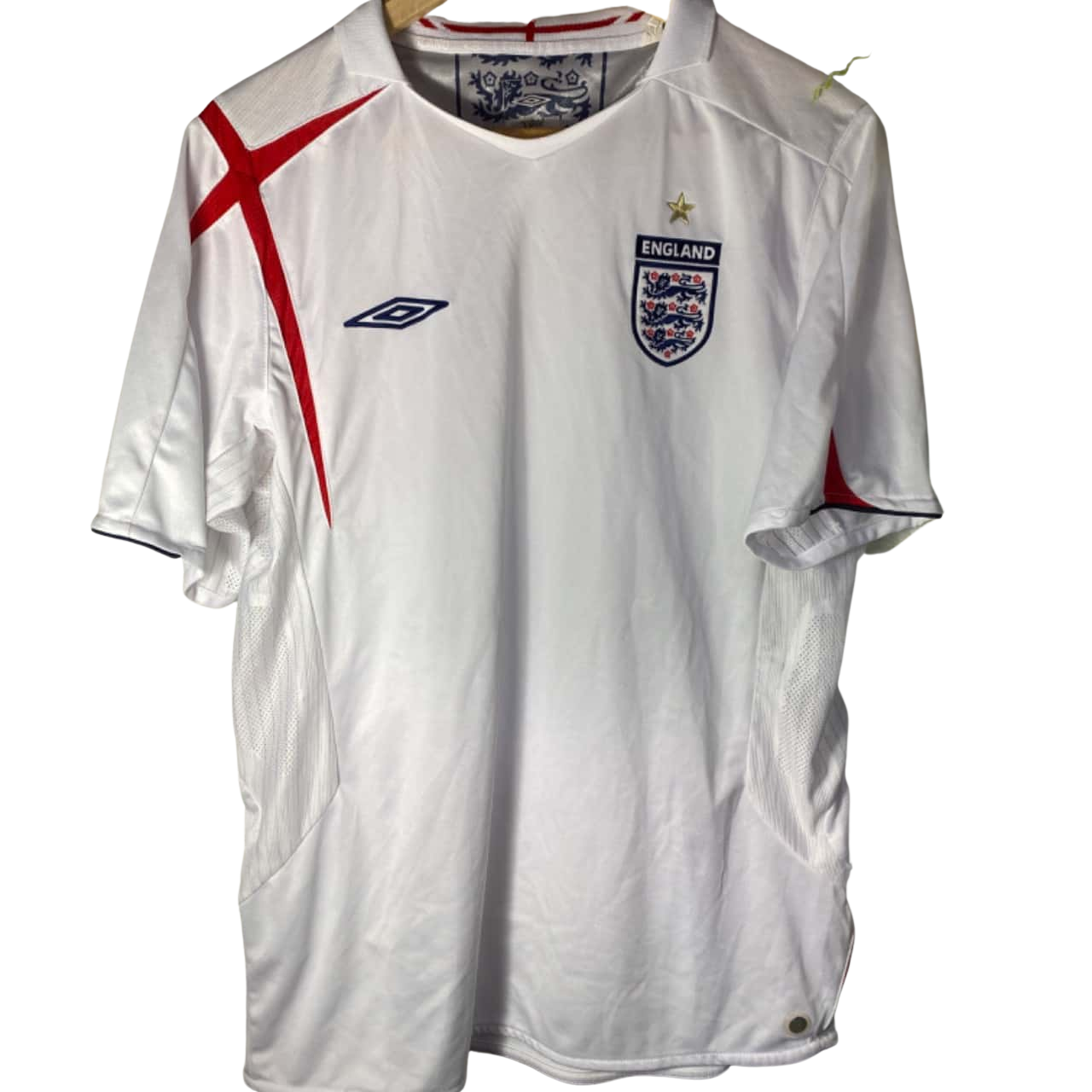 Umbro Mens England Jersey Size L White
