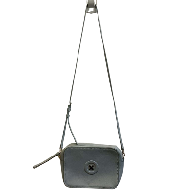 Mimco Womens Leather Cross Body Bag Light Blue 