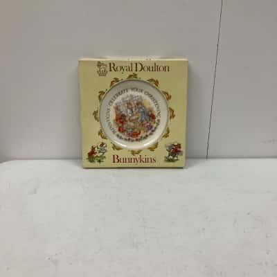 Royal Doulton Bunnykins Christening Plate