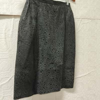  Leather Skirt Womens  Size 42 VGUC