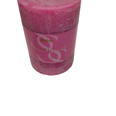 DUSK - Acapulco Pillar Candle Guava & Strawberry