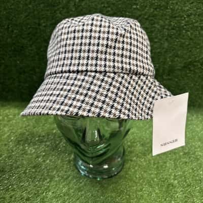 Sussan Houndstooth Black & White Hat (One Size)