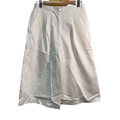 Mossman Womens  Size 10 Wide Leg Pants White 