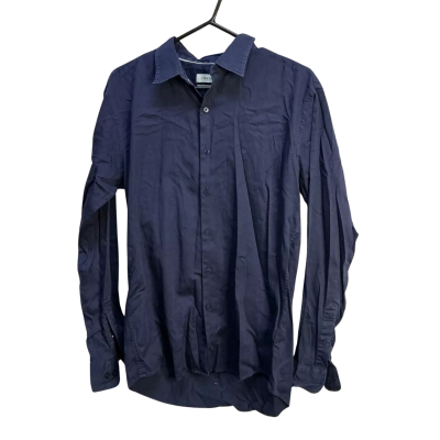Calvin Klein Mens  Size L Long Sleeve Shirt Navy Blue 