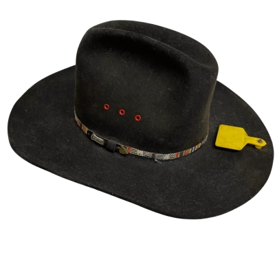 Akubra Mens  Size 55 Hat Black  