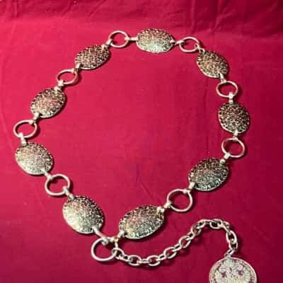  Women's Belt very light gold tone belt