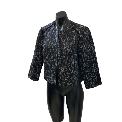 David Lawrence Womens  Size 14 Blazer Black  / White 