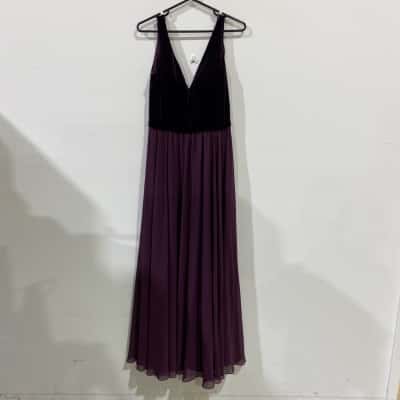 Morilee Madeline Gardner Womens  Size 12 Purple Dress RRP$400