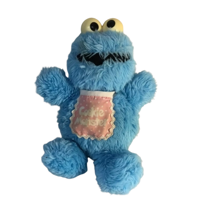 Vintage 1985 Cookie Monster Plush Toy Approx 24 x 18cm
