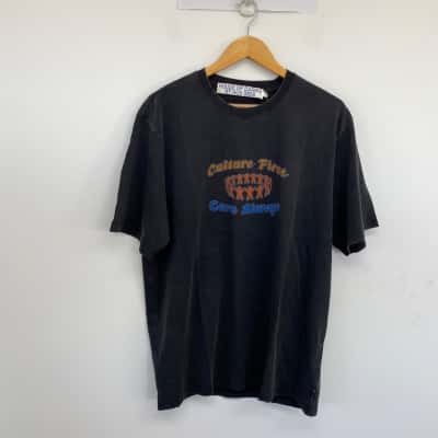 House Of Darwin Washed Black Culture First Short Sleeve T-shirt Size L 