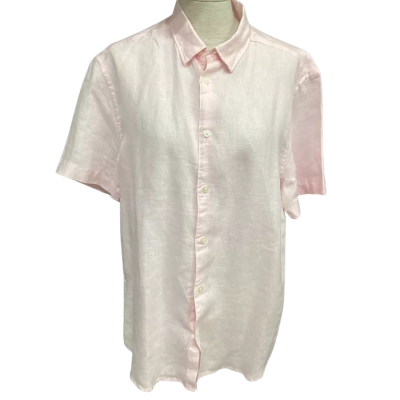 Marcs Womens  Size M Short Sleeve Shirt Soft Pink  