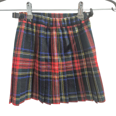 Edinburgh Woollen Mill Kids  Size 6 Tartan Skirt w Safety Pin