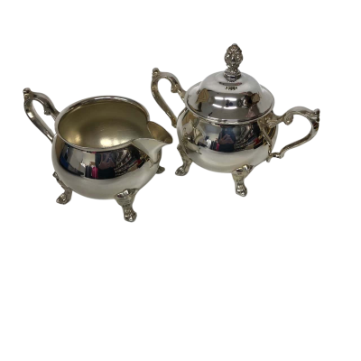 Grosvenor Silver Plated Milk Jug & Sugar Dish Set