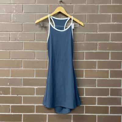 BNWT Subtitled Womens Sport Dress Size L Grey Blue 