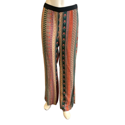 Tigerlily Women's Size 8 Straight Leg Pant Multicoloured Pattern 