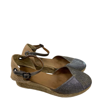 Jo Mercer Womens  Metallic Sandals Beach Formal Size 39 Wedges Gold 