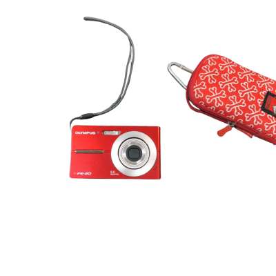 Olympus FE-20 Red Digital Camera PreOwned As Is 8.0megapixel 