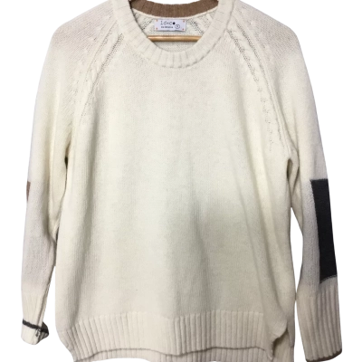 ID &C Womens  Size S Crew Neck Jumper Cream 