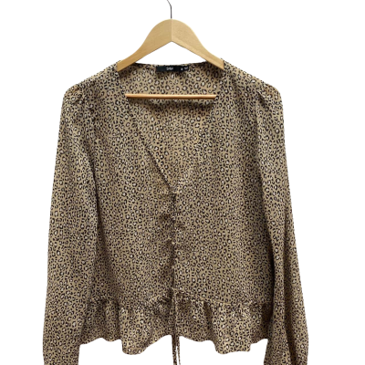 Sportsgirl Womens Size 16  Beige Animal print Top
